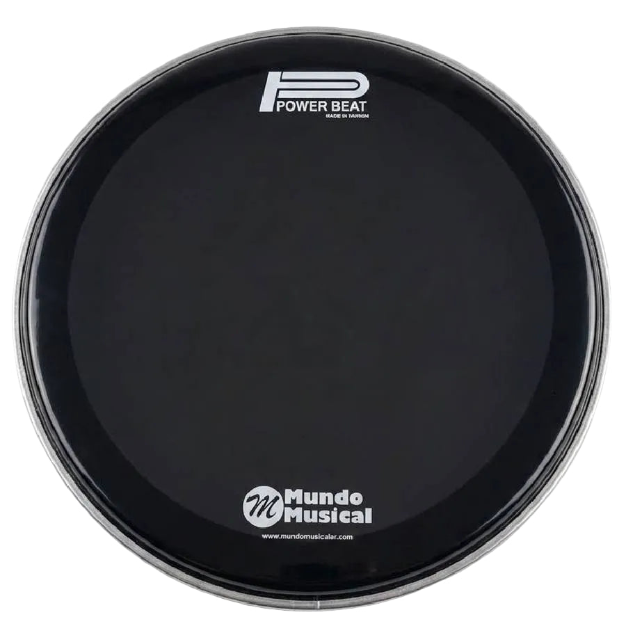 PARCHE MUNDO MUSICAL 14" ACEITE NEGRO
