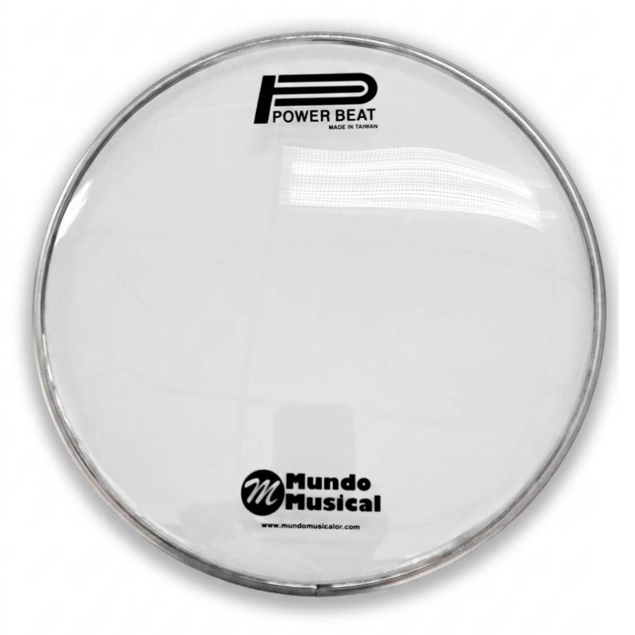 PARCHE MUNDO MUSICAL 12" LISO-CLEAR