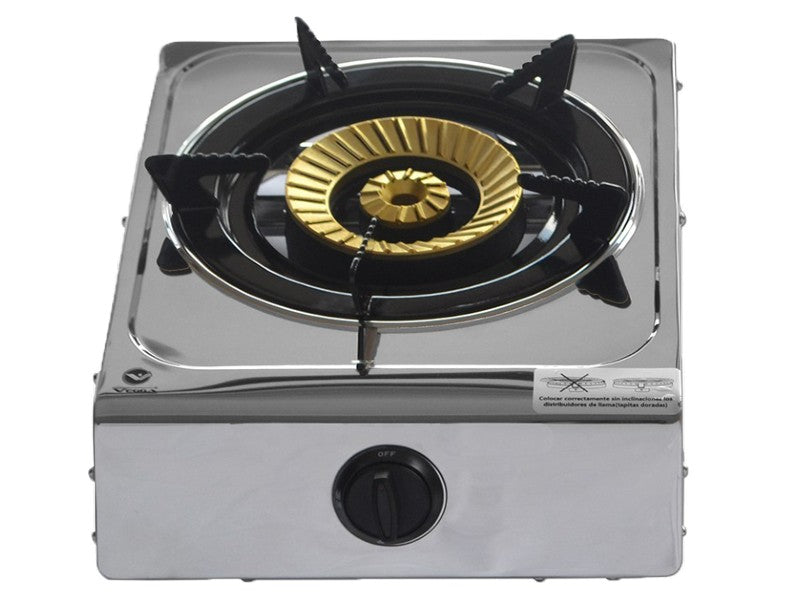 VEGGA PGA1Q GAS STEEL HOB 1 BURNER