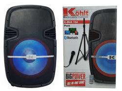 COLUMNA KOHLT K-MAS 15A PACK 15" 250W C/PEDESTAL