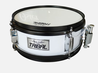 10"x4" SNARE DRUM WHITE MARCHING-TRIBAL