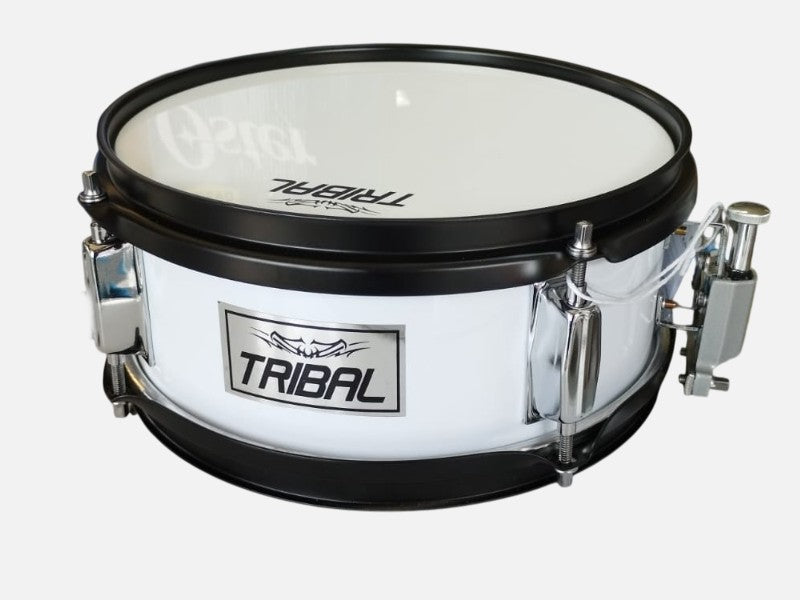 10"x4" SNARE DRUM WHITE MARCHING-TRIBAL