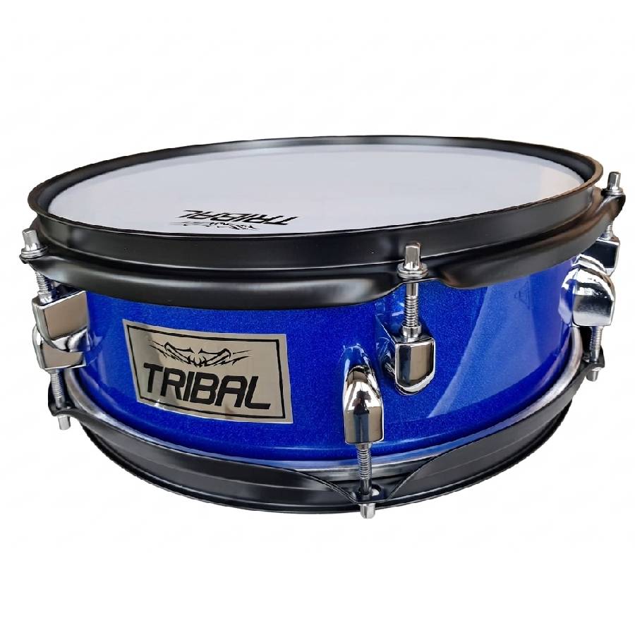 TAMBOR REDOBLANTE 12"X4" MARCHING-TRIBAL AZUL
