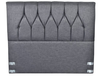 PALERMO DARK GREY HIGH QUEEN HEADBOARD