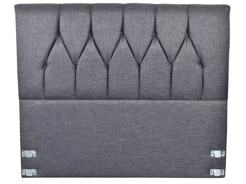 PALERMO DARK GREY HIGH QUEEN HEADBOARD