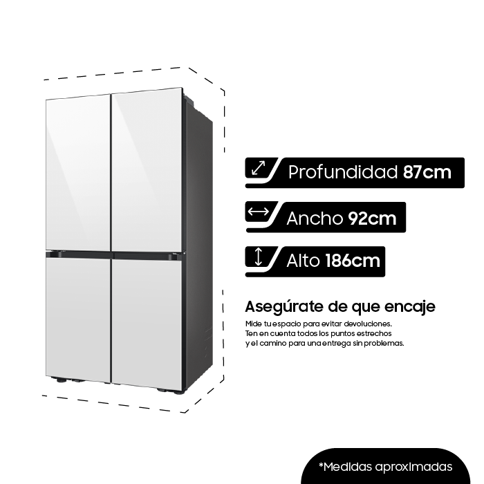 SAMSUNG 29" WHITE WI-FI T-STYLE FRENCH DOOR REFRIGERATOR WITH BEVERAGE CENTER RF29DB965012AP