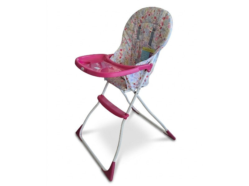 HIGH CHAIR PINK/FLOWERS 15KG MAX