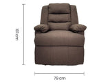 SILLON RECLINABLE LINO CAFE SA-4310