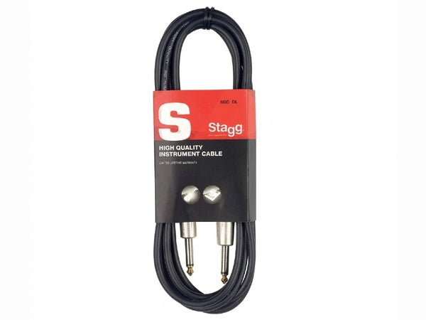 STAGG SGC6DL CABLE AUDIO 1/4M A 1/4M 6MTS PVC DELUXE