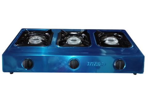 COCINA ACERO INOX TITAN QH-A3 3 QUEMADORES