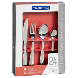 JUEGO CUBIERTOS 24 PIEZAS LAGUNA ACERO INOX.