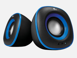 SPEAKERS XTECH XTS-115BL 2.0 3.5MM USB POWER 6W MM
