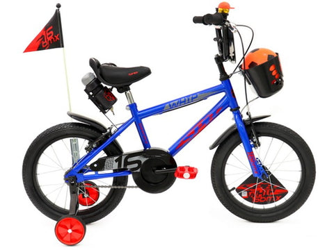 BICICLETA 12 BMX WHIP HOMBRE AZUL/NARANJA