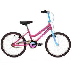 BICICLETA 20 BMX RAINBOW MUJER FUCSIA/CELESTE D