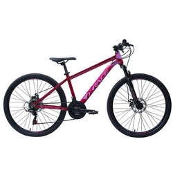 BICICLETA 24 MTB X-RACE ONE MUJER FUCSIA/NEGRO