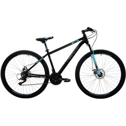 BICICLETA 27.5 MTB X-RACE ONE 17" MUJER NEGRO/MENTA