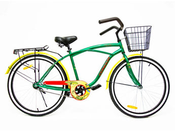 CONDOR #26 BEACH CRUISER BIKE MALE GREEN/YELLOW