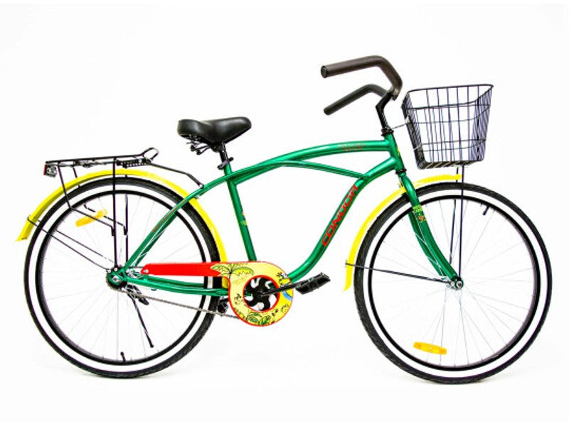 CONDOR #26 BEACH CRUISER BIKE MALE GREEN/YELLOW