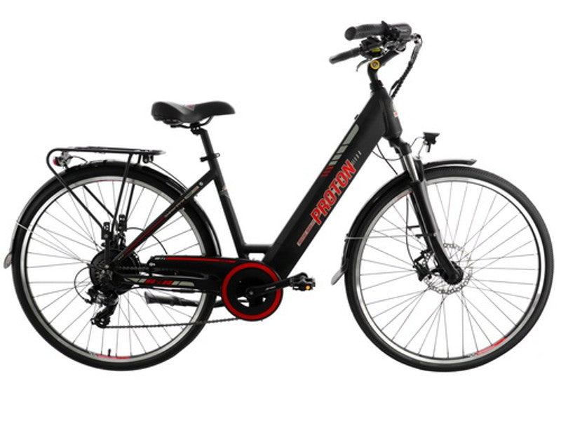 700 CITY ELECTRIC BIKE PROTON 350W BLACK/RED