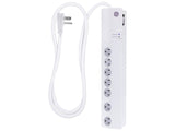 PROTECTOR DE PICOS G.E. 7 TOMAS 1200J BLANCO