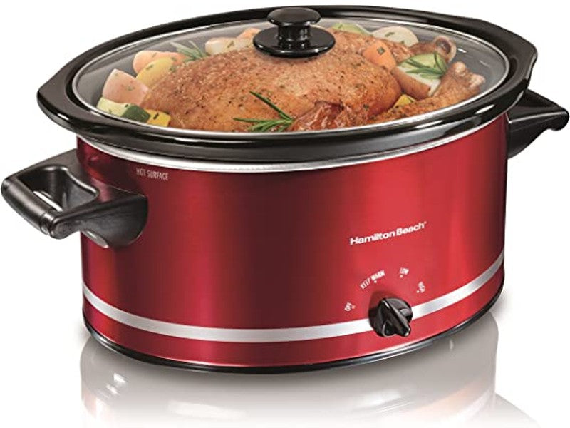 HAMILTON BEACH 33184 RED SLOW COOKER