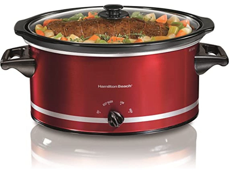 HAMILTON BEACH 33184 RED SLOW COOKER