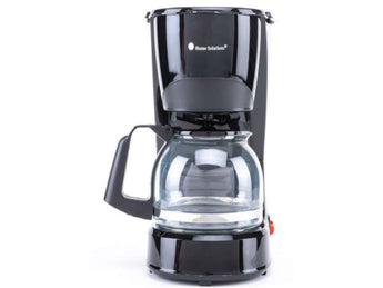 COFFEE MAKER HOME SOLUTIONS HS-1820 6 CUPS BLACK GLASS