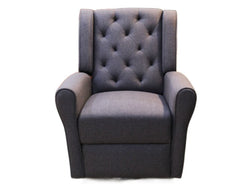 SILLON RECLINABLE OREJONA GRIS OSCURO SA-4285