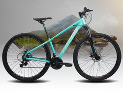 BICICLETA 29" TOTEM T7 C/BLOQUEO 7V 15" VERDE
