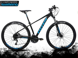 BICICLETA TOTEM T8 TOURNEY 29" 8V 16" NEGRO/AZUL