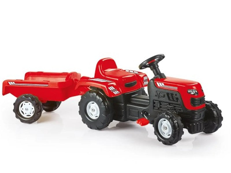 TRACTOR A PEDAL C/VAGON ROJO DO8146
