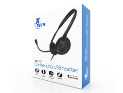 AUDIFONOS CONFERENCIA XTECH XTH-240 WIRED USB