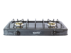 COCINA GAS ECOCINA C-2EG 2 QUEMADORES GRIS