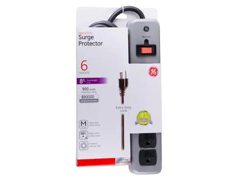 SURGE PROTECTOR G.E. 6 OUTLETS 2.4 MTS 900J 8FT